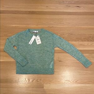 Zara sea green sweater, size small, NWT